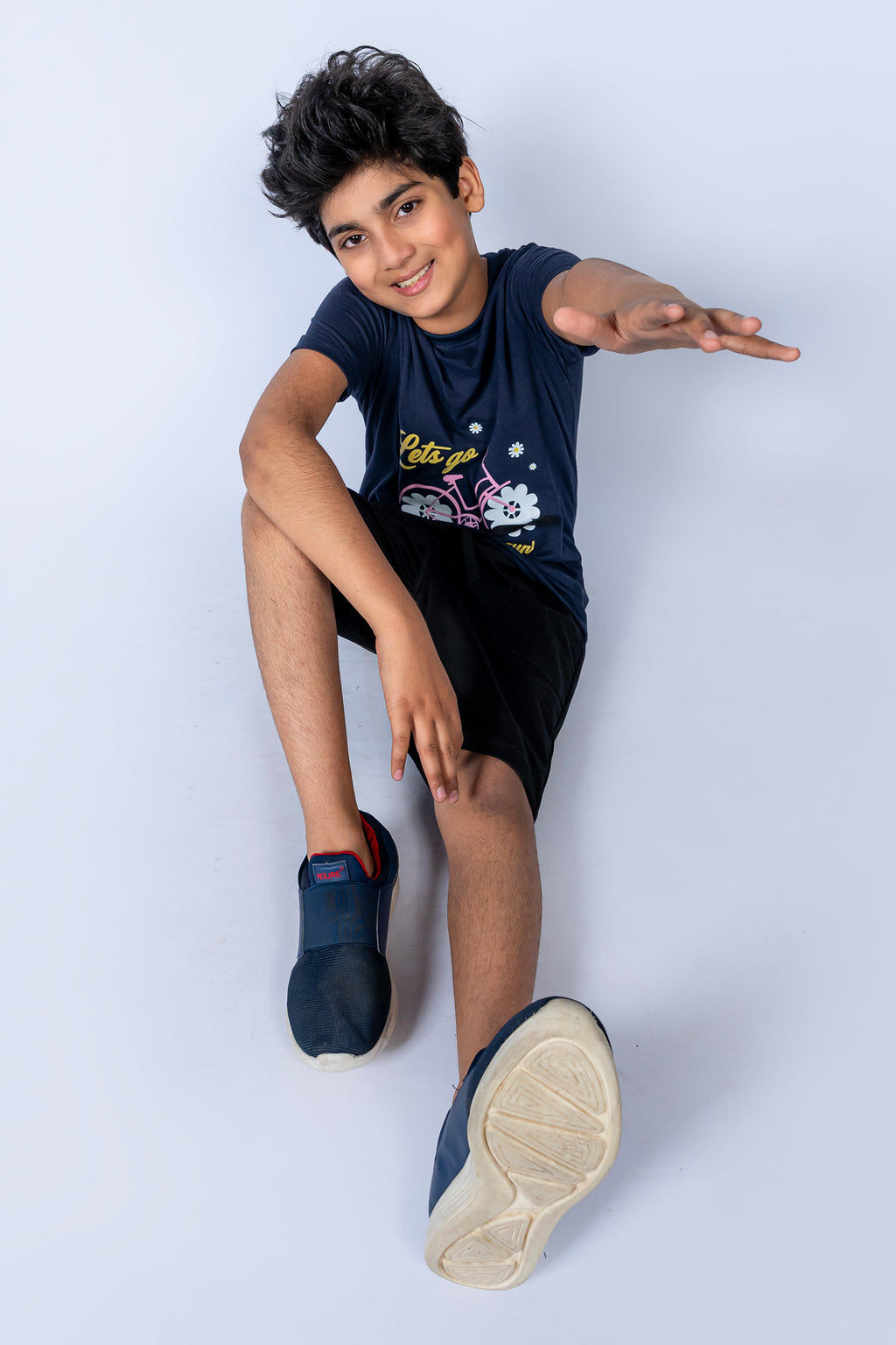 BOY'S TWILL SHORT BLACK
