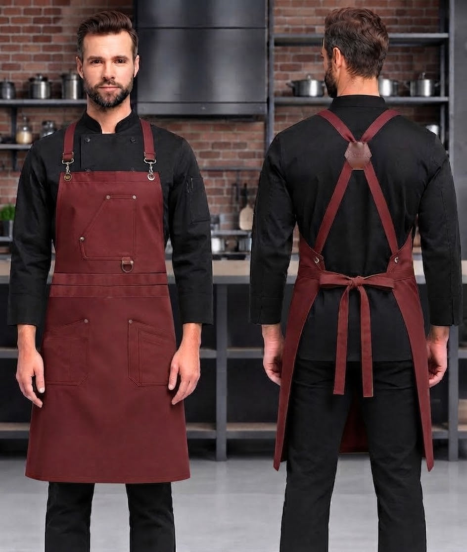 VIENNA CROSS BACK APRON