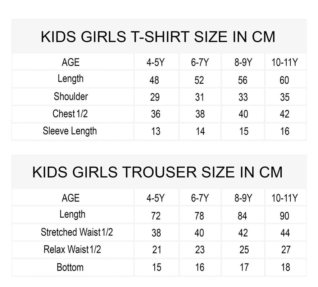 GIRL'S PAJAMA SET | SLEEPWEAR | IVORY AND PRINTED GRAY TROUSER NIGHT SUIT