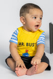 BABY T-SHIRT FRONT "MR BUSY" PRINTING