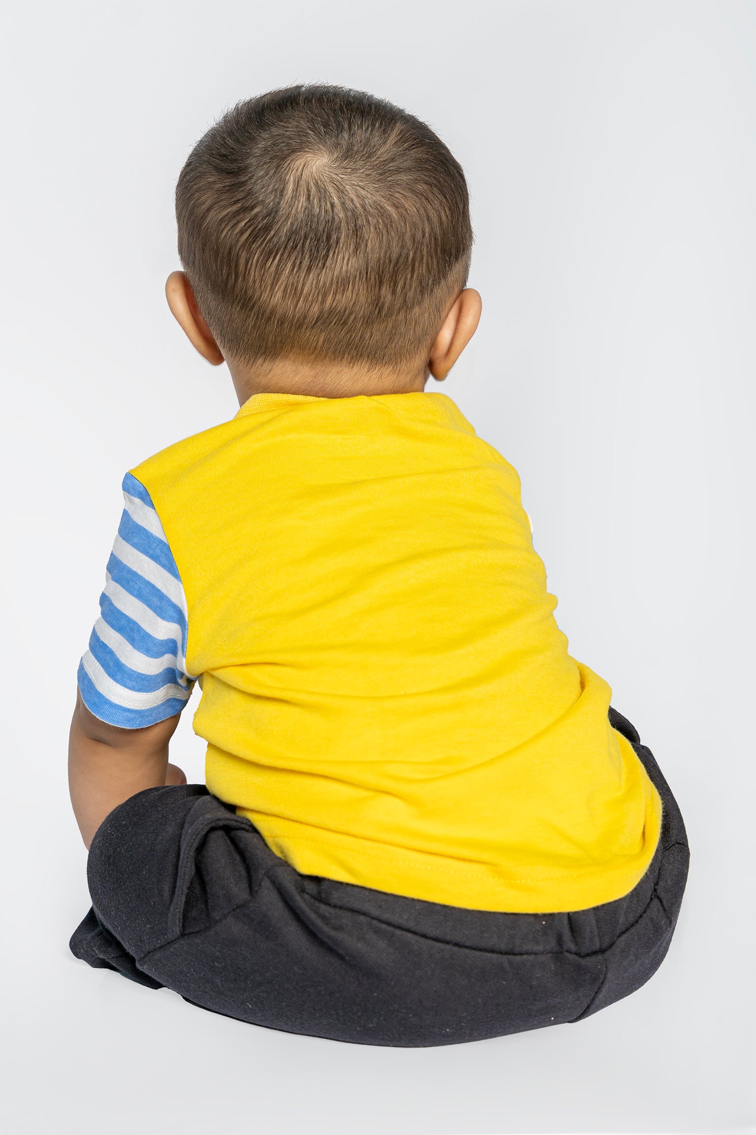 UNISEX BABY T-SHIRT FRONT "MR BUSY" PRINTING