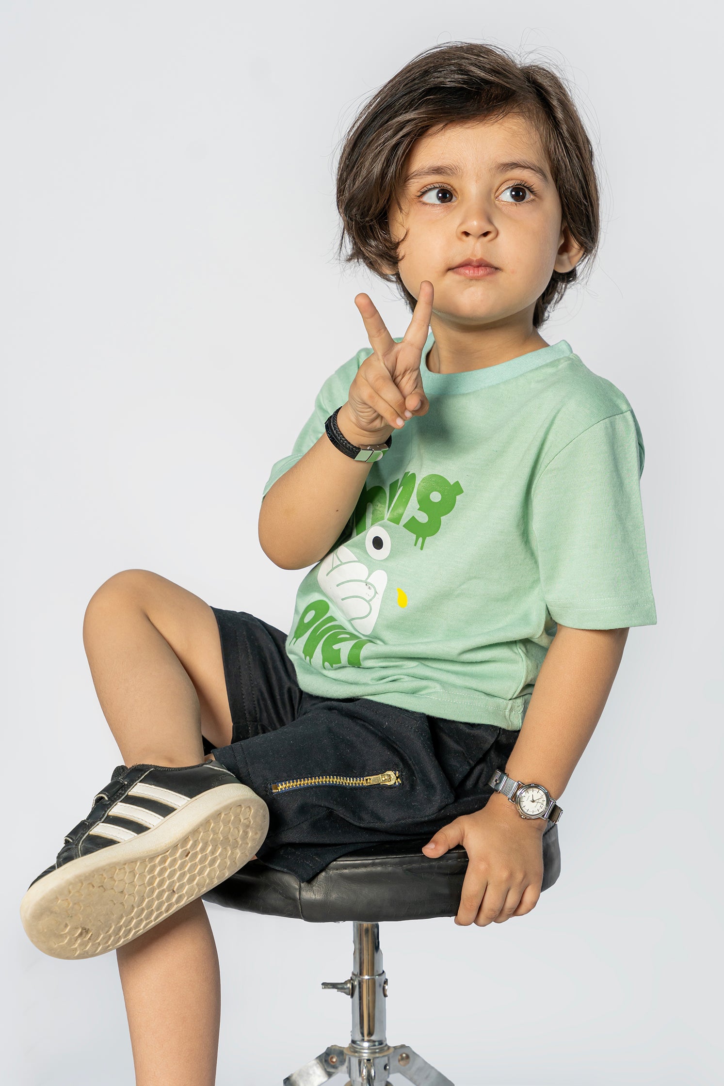KID'S TWILL SHORT NAVY BLUE