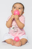 BABY T-SHIRT PINK "LITTLE SWEET" PRINTING