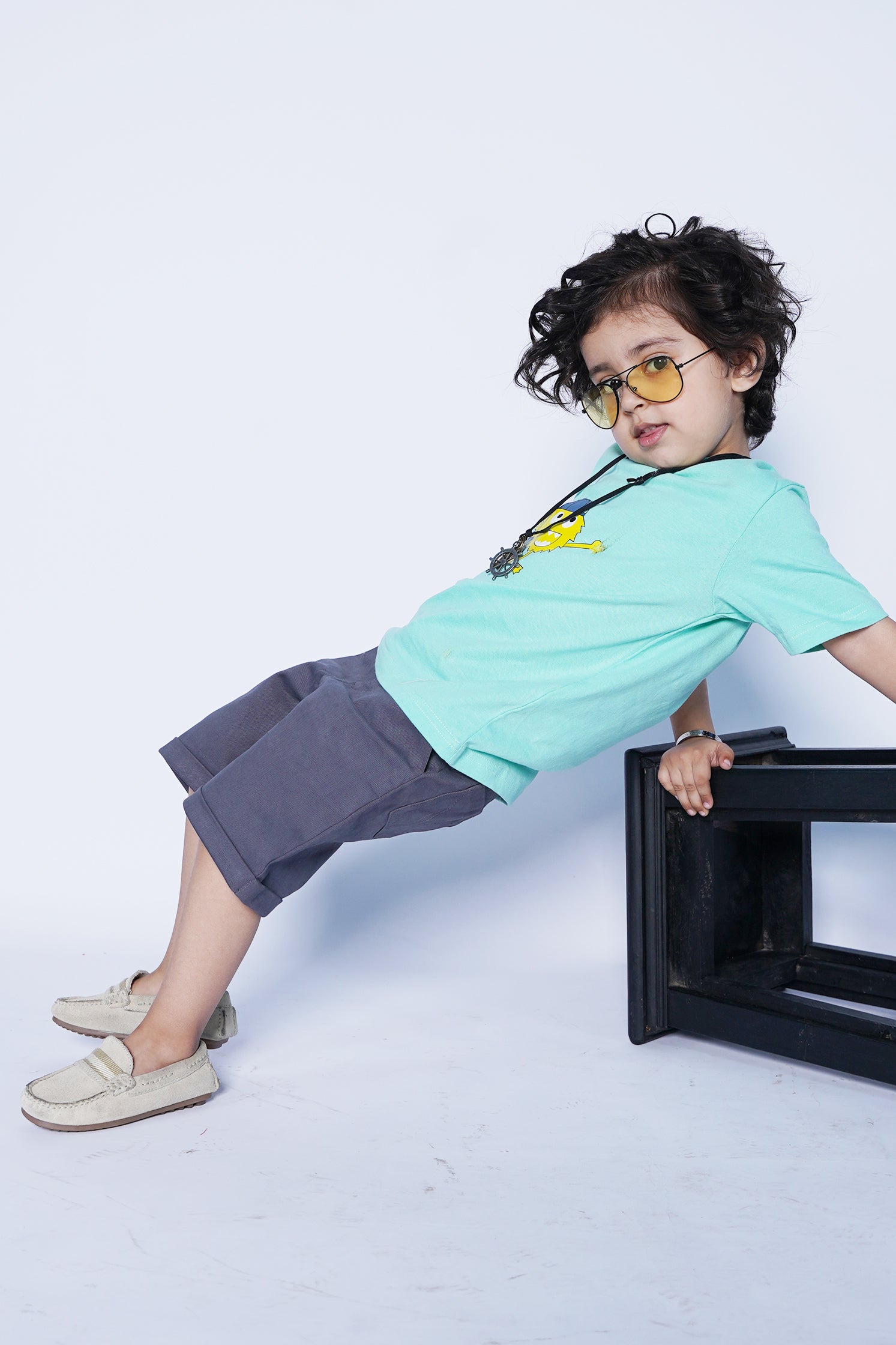 KID'S T-SHIRT FEROZI WITH "BE HAPPY" PRINTING
