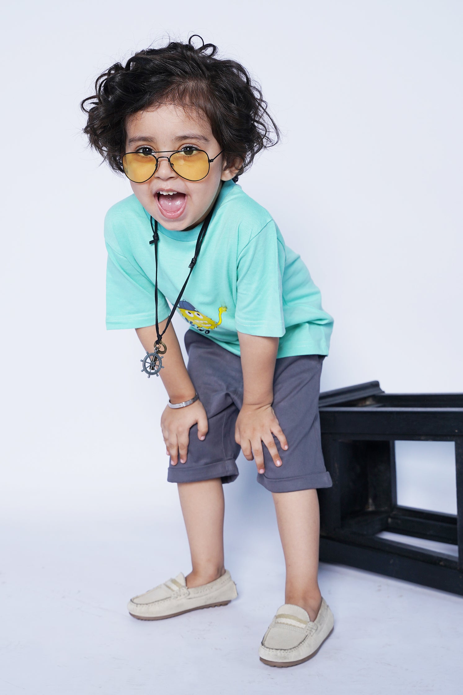 KID'S T-SHIRT FEROZI WITH "BE HAPPY" PRINTING