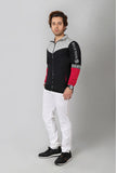 Men’s color block zipper jacket