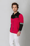 MEN'S COLOR BLOCK ZIPPER JACKET