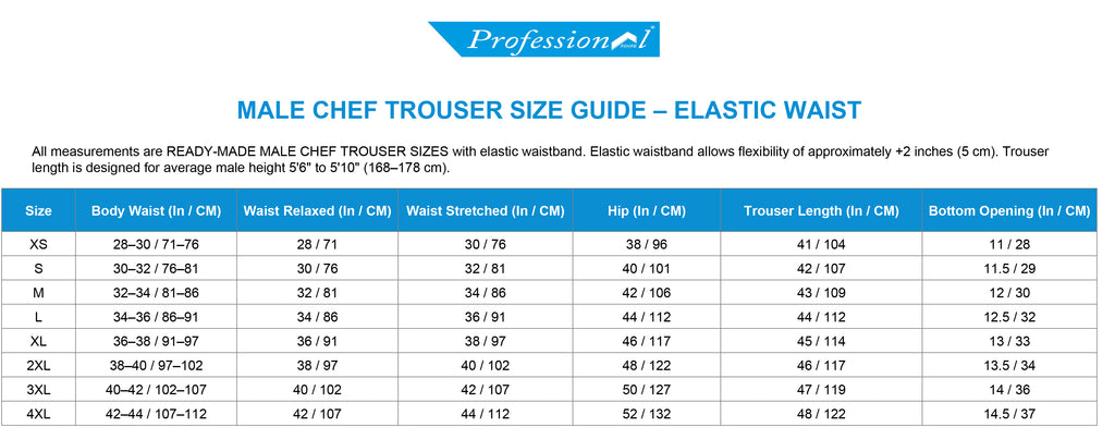 PROFESSIONAL  MADRID CHEF TROUSER