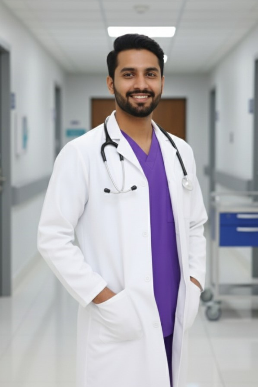 PROFESSIONAL MALE MICHAEL LAB COAT