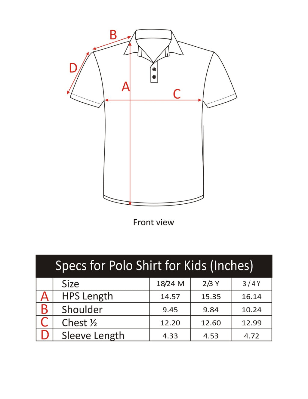 KID'S POLO ORANGE SPIDER EMBROIDERY