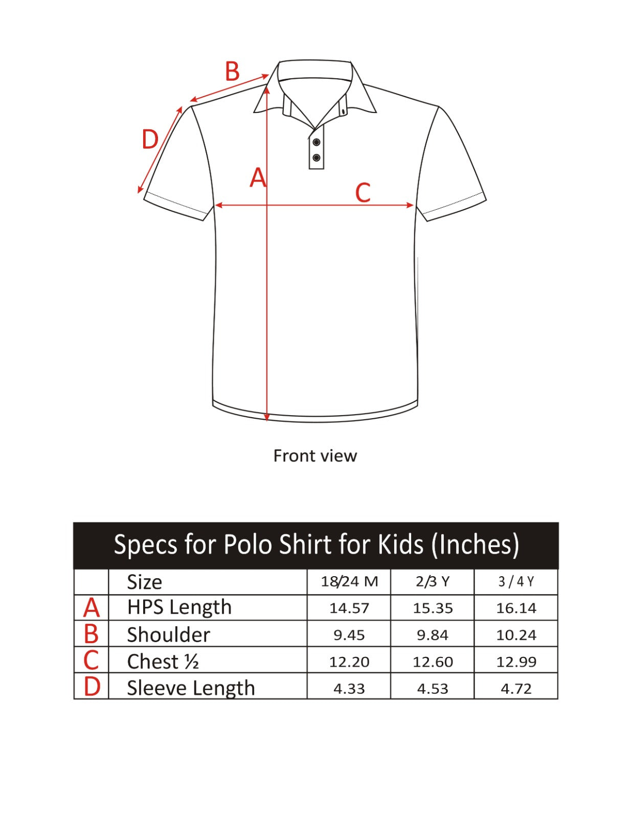 KID'S POLO ORANGE SPIDER EMBROIDERY