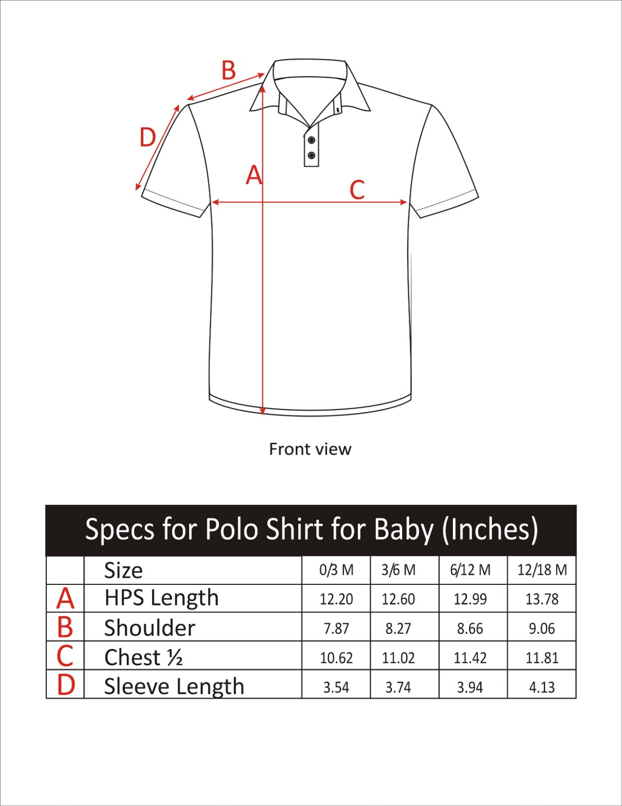 UNISEX BABY POLO WHITE WITH STAR EMBROIDERY