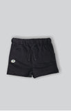 BABY SHORTS BLACK FRONT EMBROIDERY