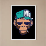 MONKEY ANIMATION PRINTED WALL FRAME