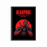 DEADPOOL ANIMATION PRINTED WALL FRAME