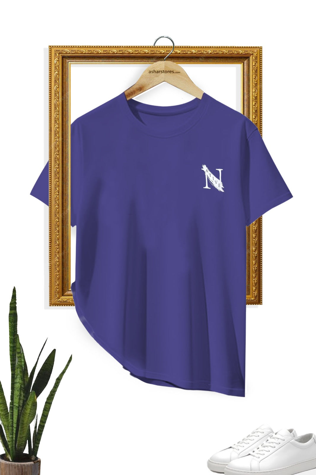MEN'S T-SHIRT IRIS BLOOM LETTER GRAPHIC PRINT