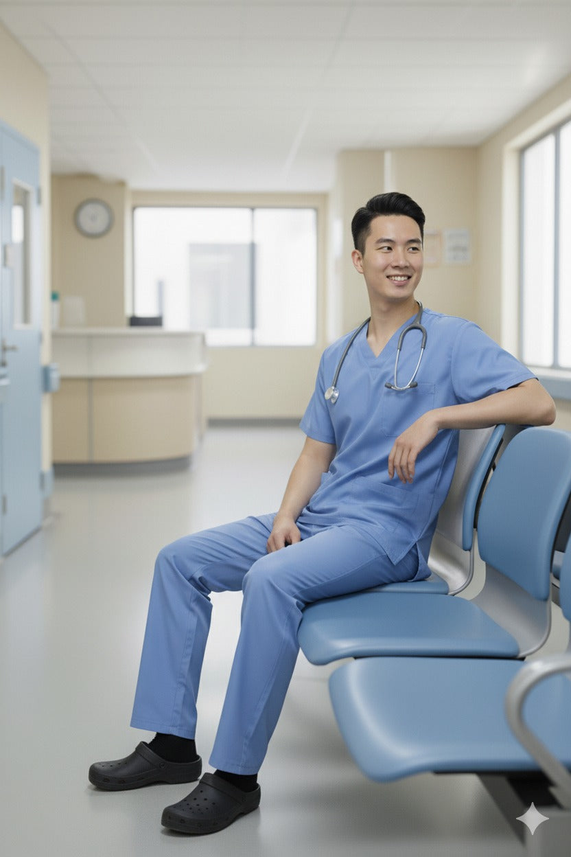 PROFESSIONAL Al-AIN SCRUB SUIT / V-NECK TWILL COTTON AL-AIN SCRUB SUIT