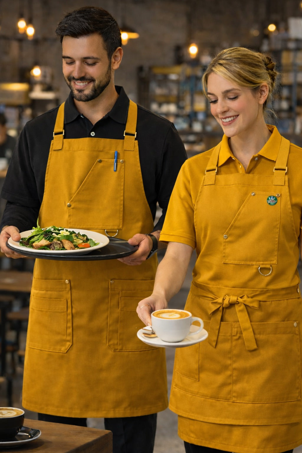 VIANNA CROSS BACK APRON