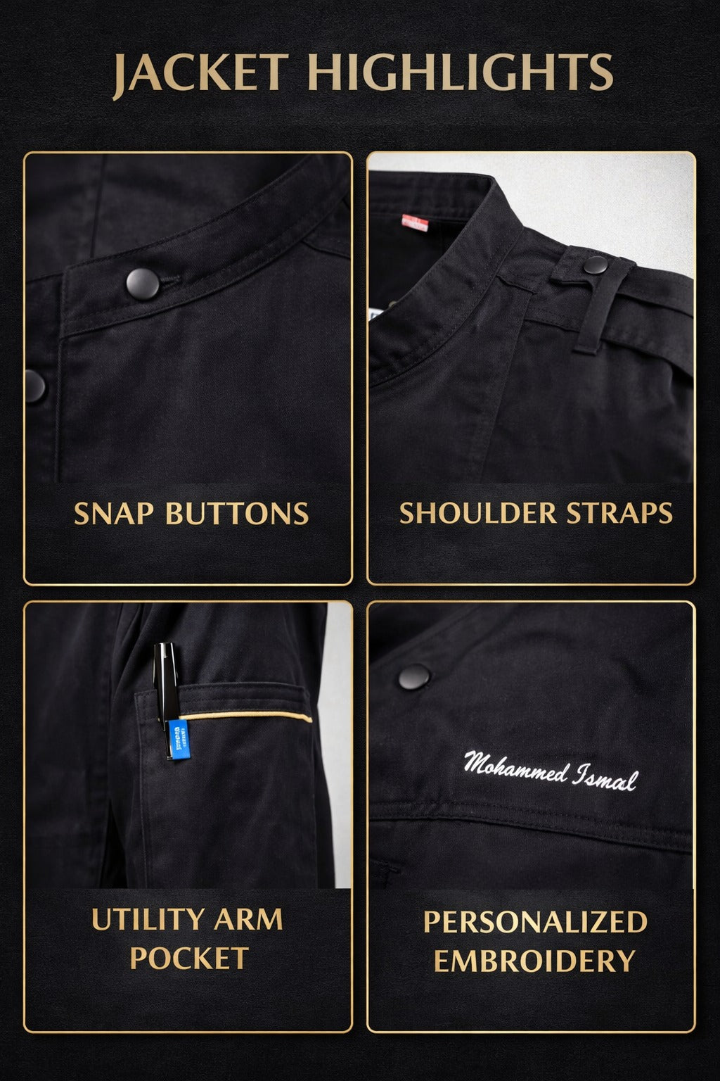 VEGAS F/S PROFESSIONAL CHEF JACKET