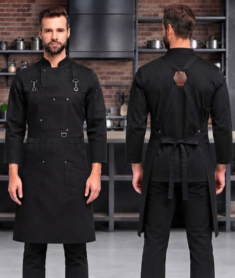 VIENNA CROSS BACK APRON