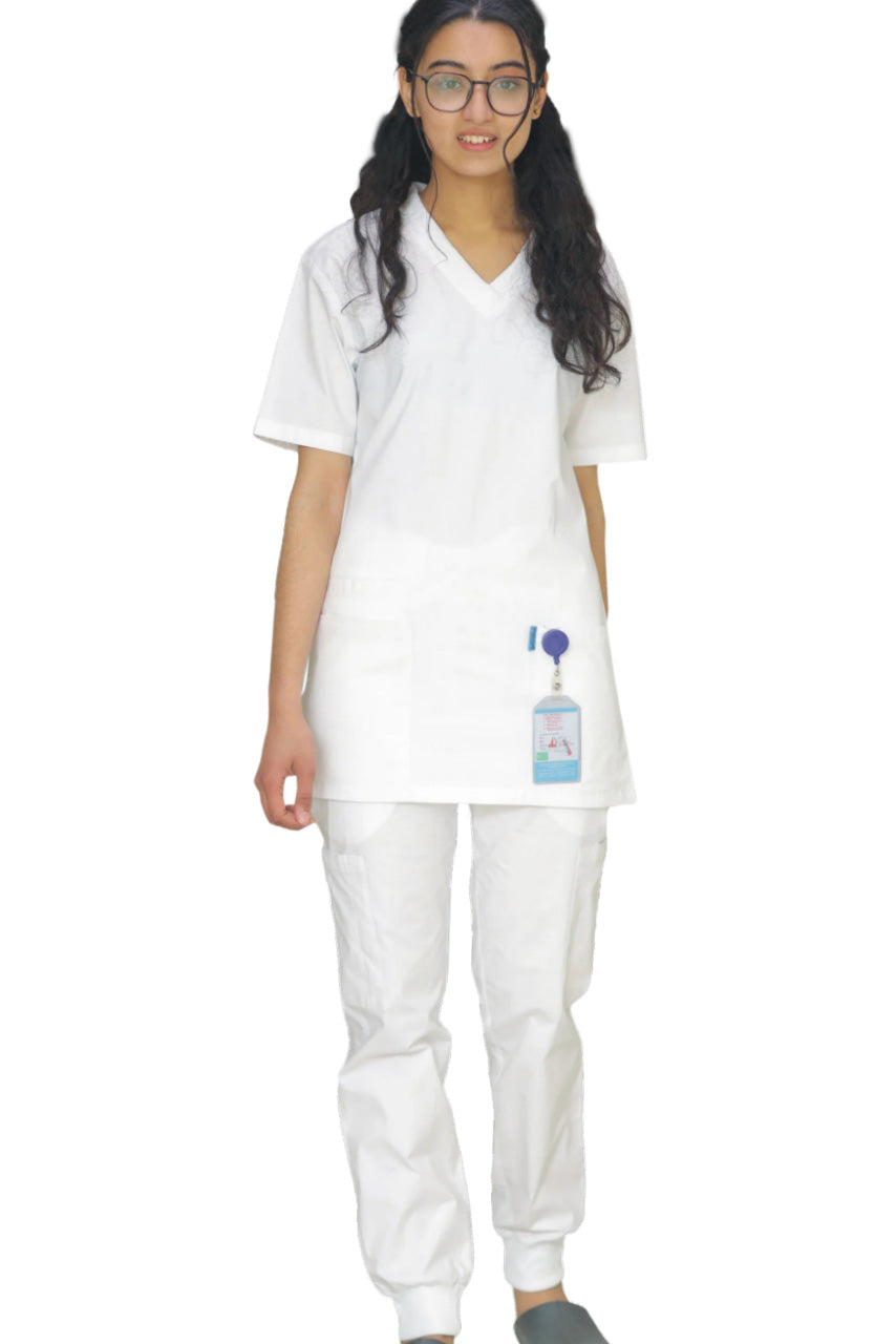 PROFESSIONAL UNISEX PARIS SCRUB SUIT / V-NECK STRETCHED PARIS SCRUB SUIT