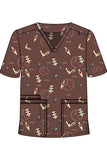 UNISEX PRINTED SCRUB TOP