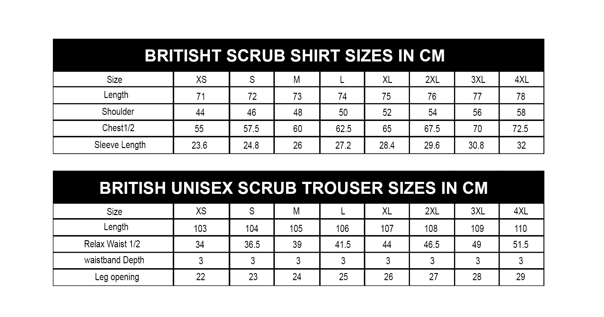 UNISEX BRITISH SCRUB SUIT / V-NECK MEDICAL SCRUB SUIT