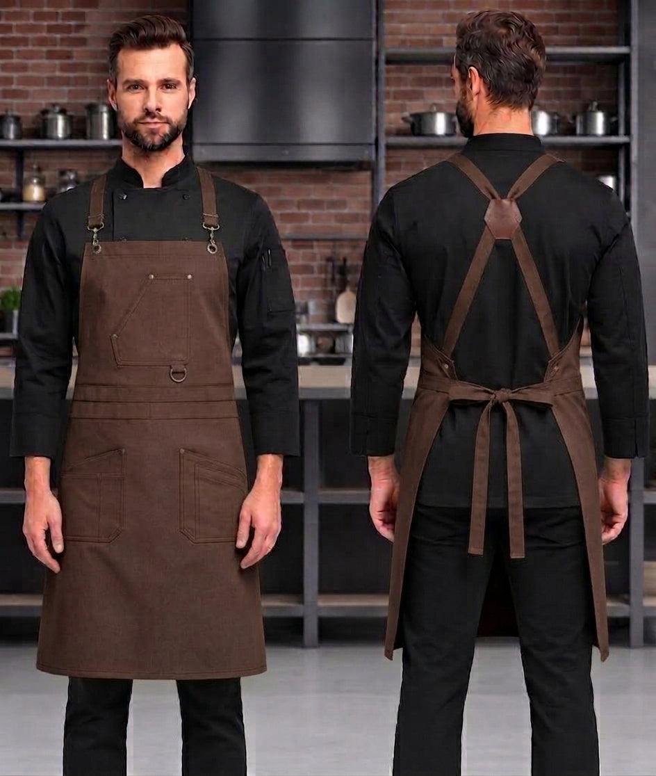 VIENNA CROSS BACK APRON