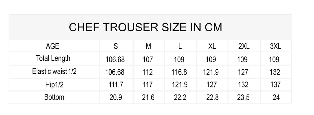 PROFESSIONAL CLASSIC BLACK MOSCOW CHEF PANT