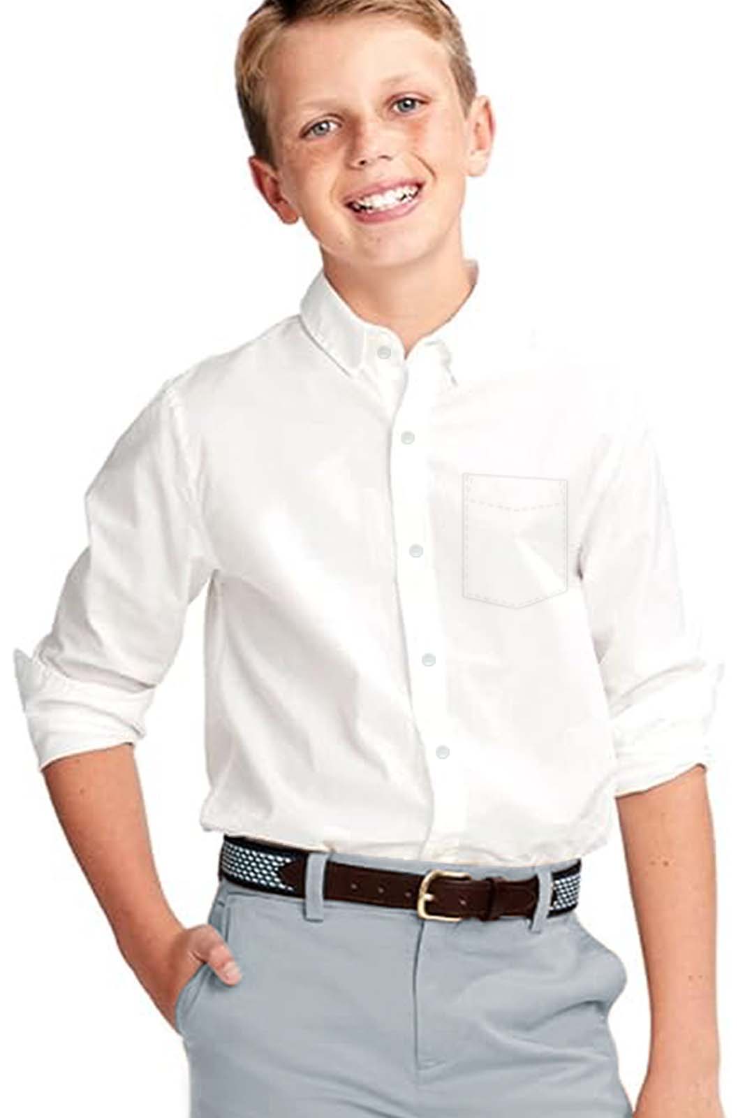 SHIRT WHITE F/S WITHOUT LOGO (FIB)