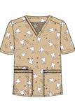 UNISEX PRINTED SCRUB TOP