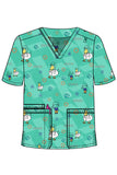 UNISEX PRINTED SCRUB TOP