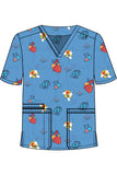 UNISEX PRINTED SCRUB TOP