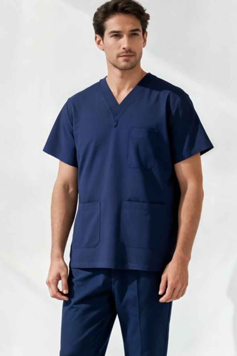 UNISEX BRITISH SCRUB SUIT / V-NECK MEDICAL SCRUB SUIT