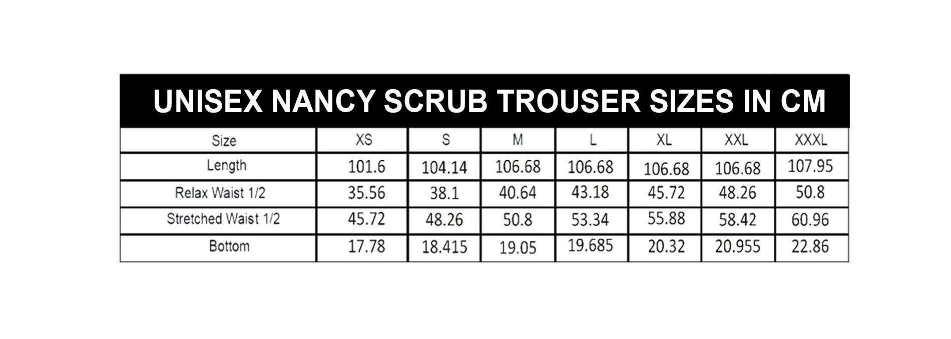 PROFESSIONAL UNISEX NANCY SCRUB TROUSER