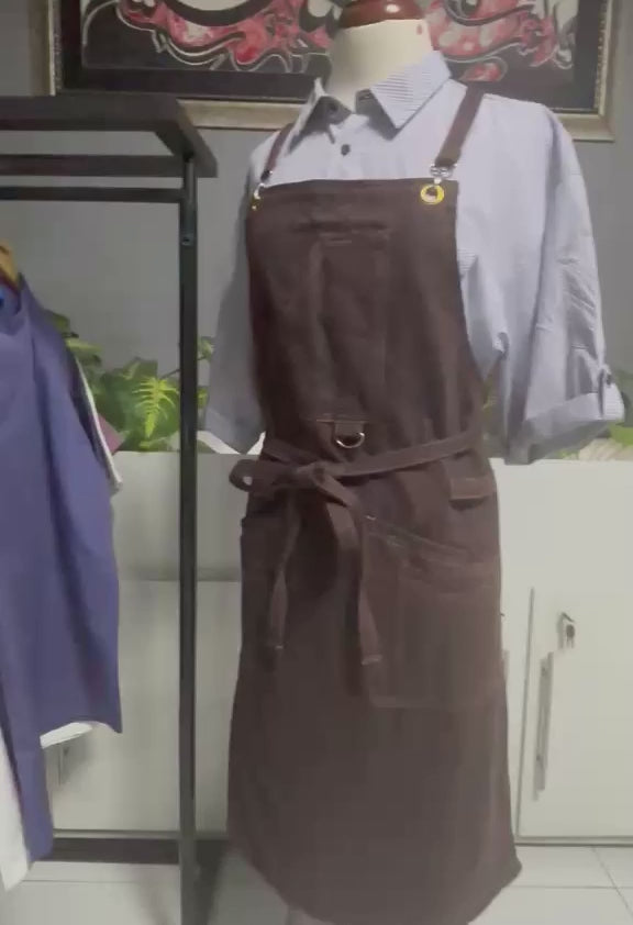 VIENNA CROSS BACK APRON