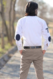 BOYS DRESS SHIRTS WHITE F/S AIC