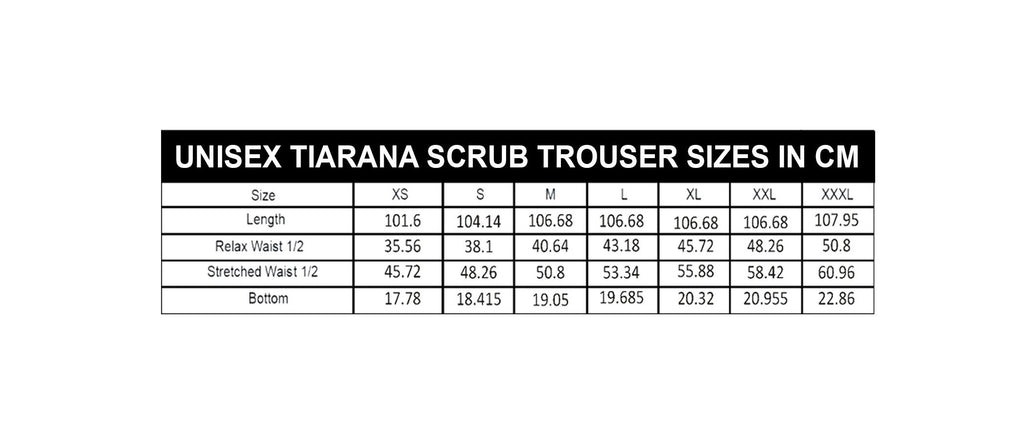 PROFESSIONAL UNISEX TIARANA SCRUB TROUSER