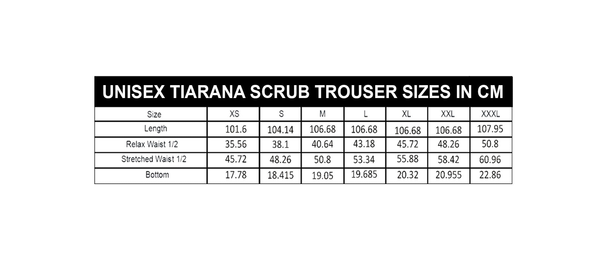 PROFESSIONAL UNISEX TIARANA SCRUB TROUSER