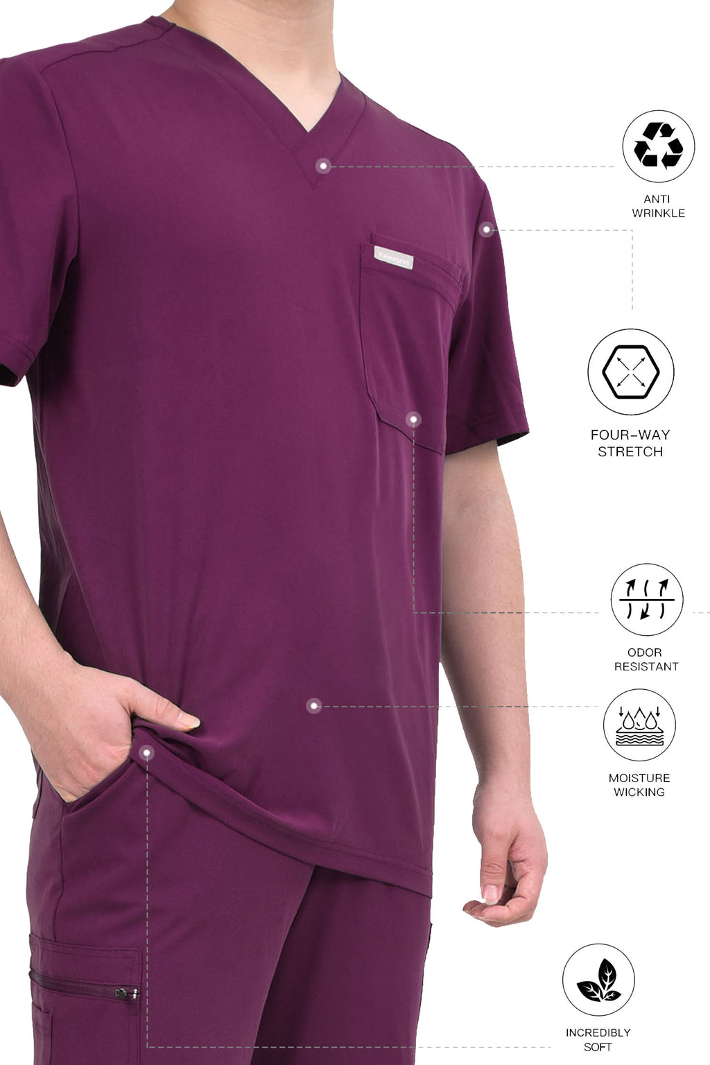 PROFESSIONAL UNISEX VALENCIA STYLE SCRUB SUIT / PROFIT VALENCIA SCRUB SUIT