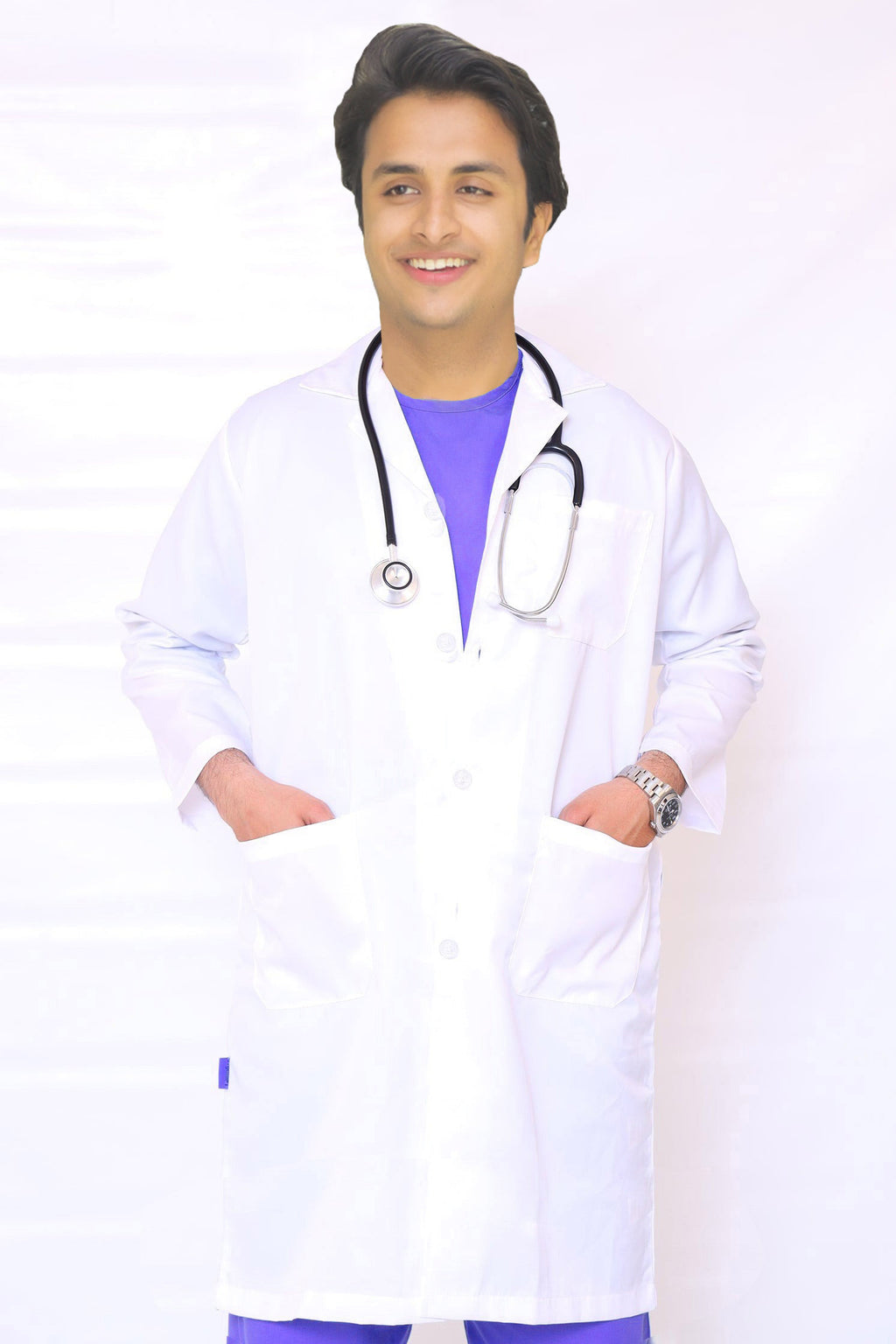 PROFESSIONAL MALE VIENNA LONG LENGTH LAB COAT