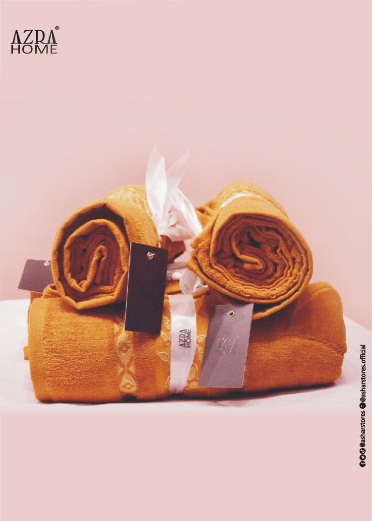 LUXURY BATH TOWEL-CAMEL COLOR 100% COTTON