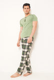 MEN'S PJ NIGHT SUIT GREEN