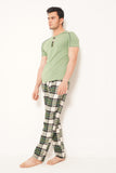 MEN'S PJ NIGHT SUIT GREEN