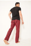 MEN'S PJ NIGHT SUIT BLACK/RED