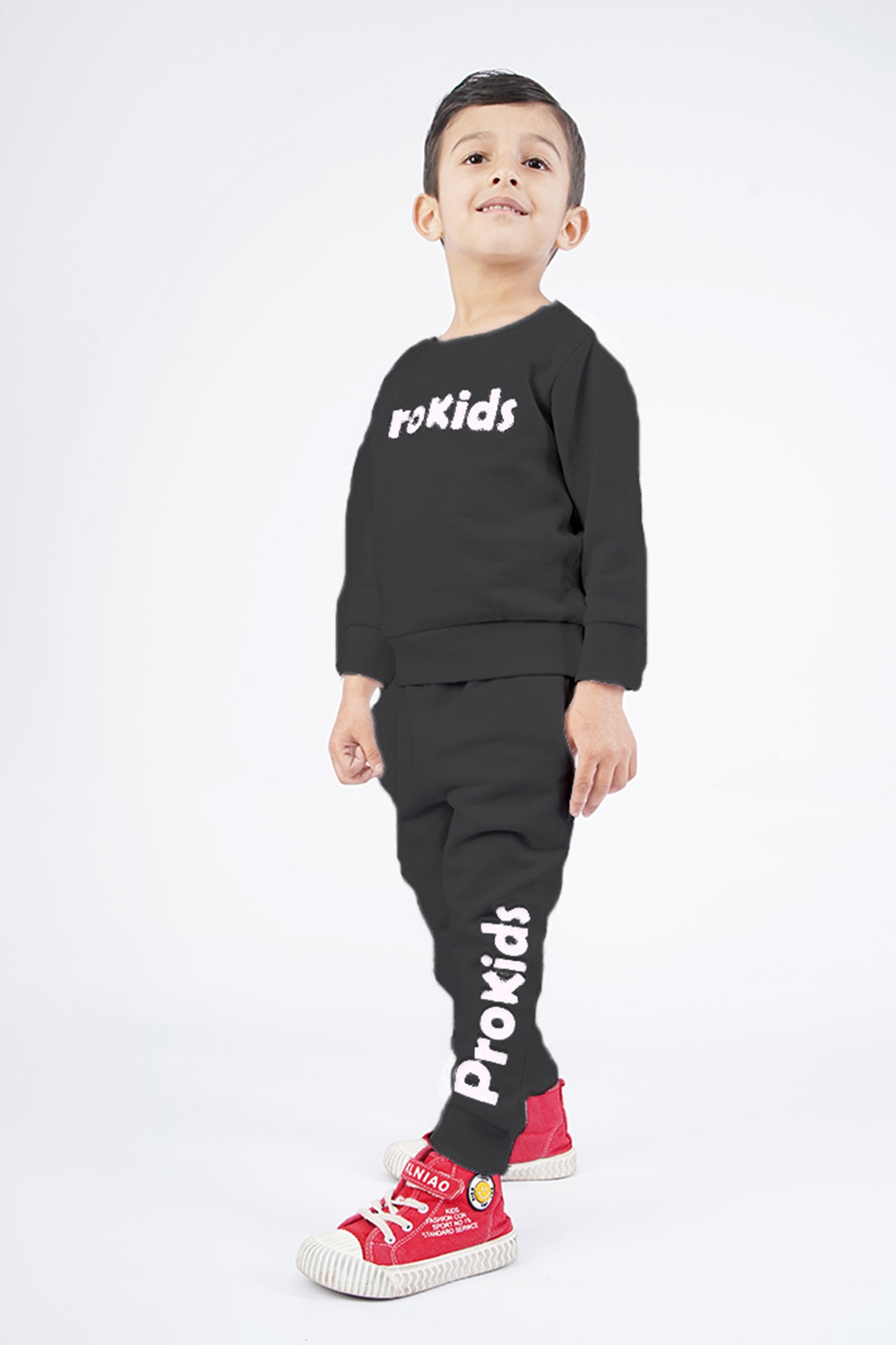 KIDS BLACK JOGGER SET
