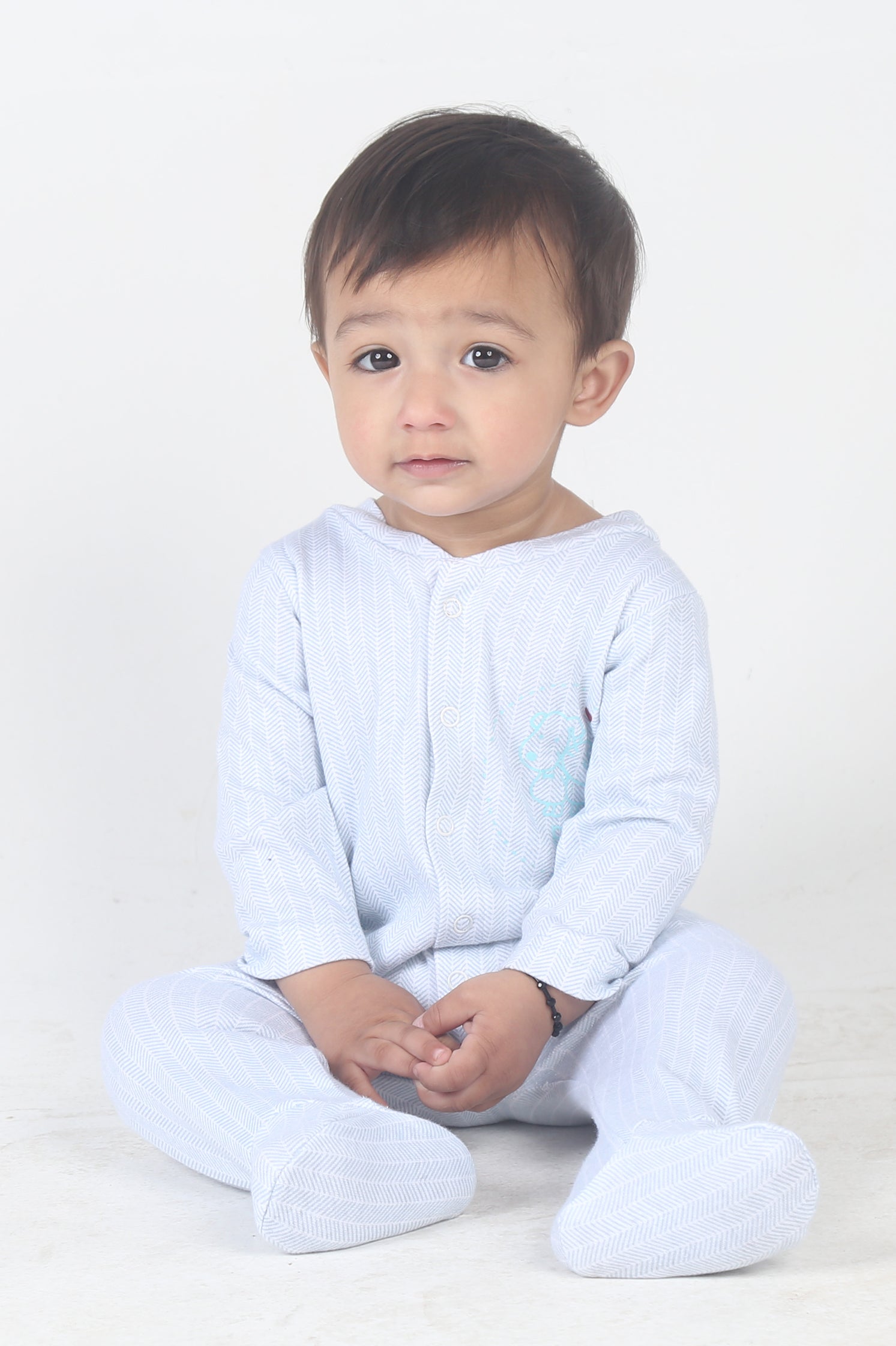 UNISEX BABY PASTLE BLUE COLOR ROMPER | JUMPSUITS | BODYSUITS