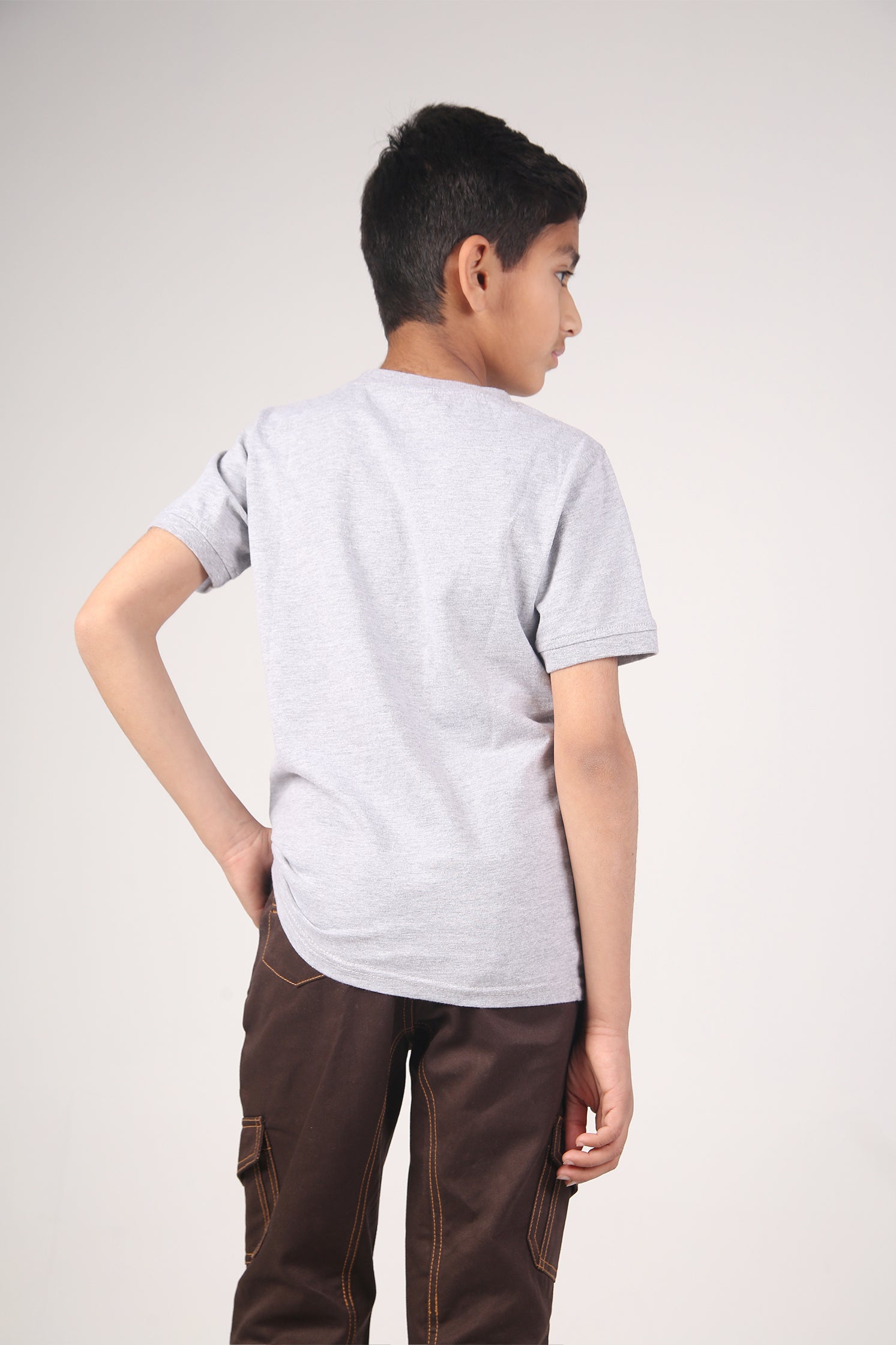 BOY'S T-SHIRT FUNKY WHITE WITH "SKULL" PRINTING