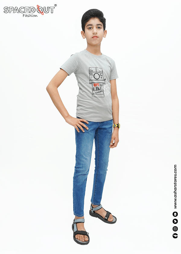 KIDS T-SHIRT CAPTURE GREY