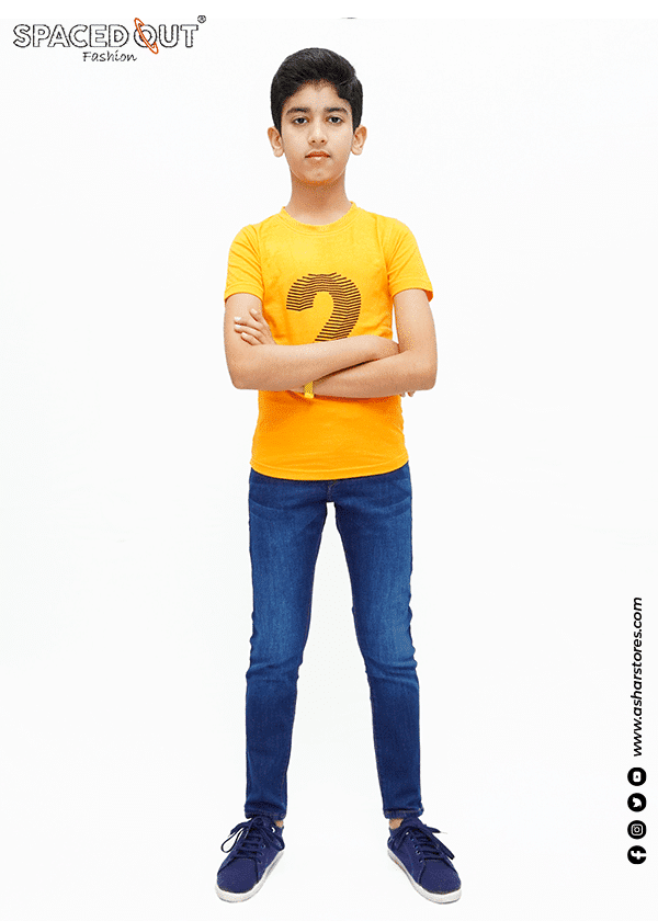 KIDS T-SHIRT TWO ORANGE